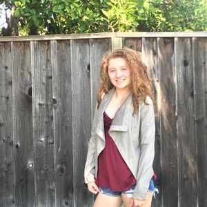 BBDakota Grey Faux Leather Jacket